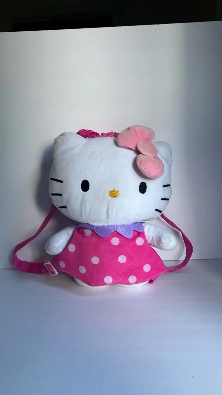 Sanrio Hello Kitty Polka Dot Dress Plush Backpack